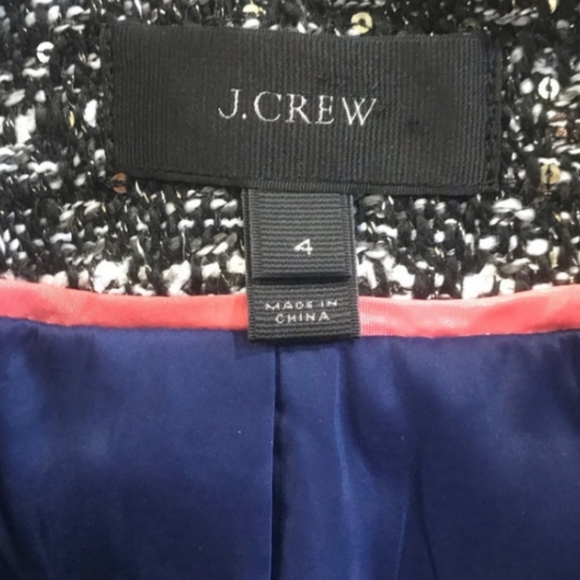 J Crew Lady Day Sequin Tweed Bell Sleeve Jacket - Picture 8 of 9